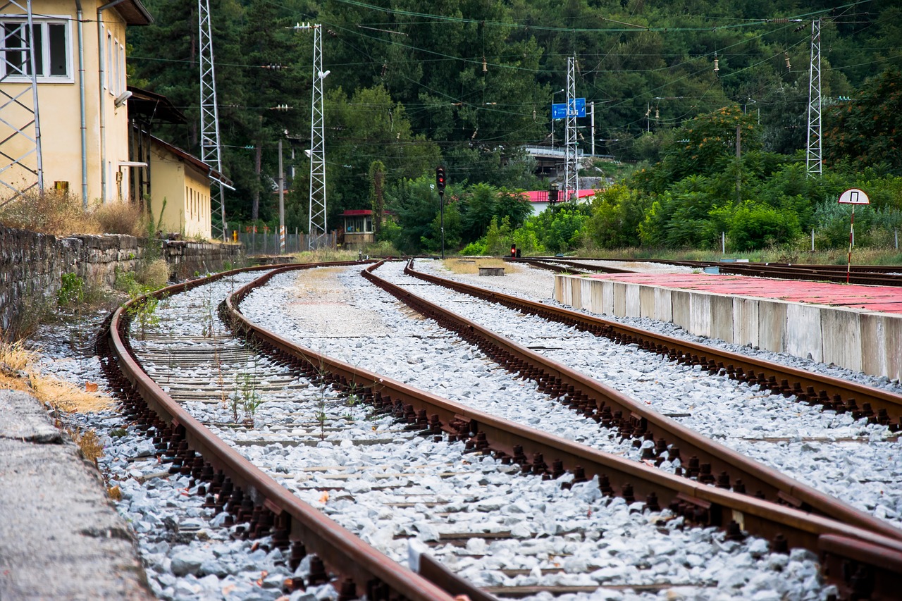 station bulgaria railway line free photo