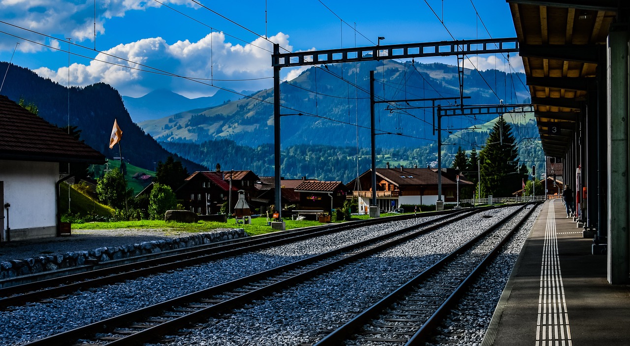 station  mountain  switzerland free photo