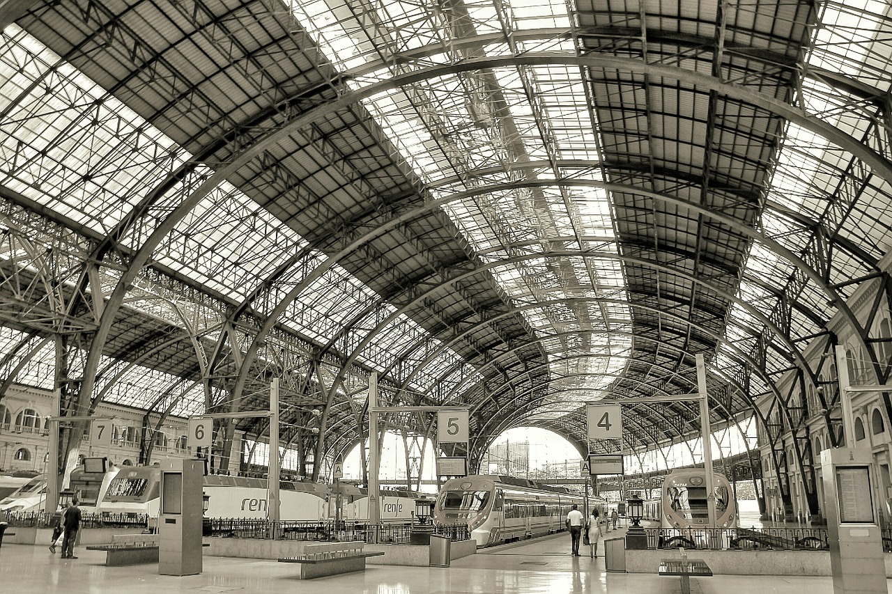 station barcelona train free photo