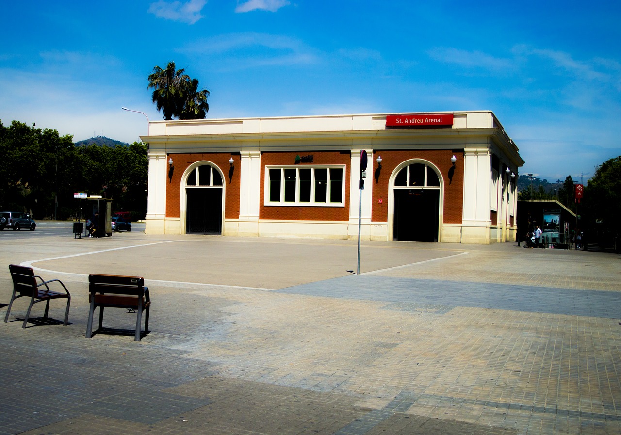 station of san andrian barcelona spain free photo