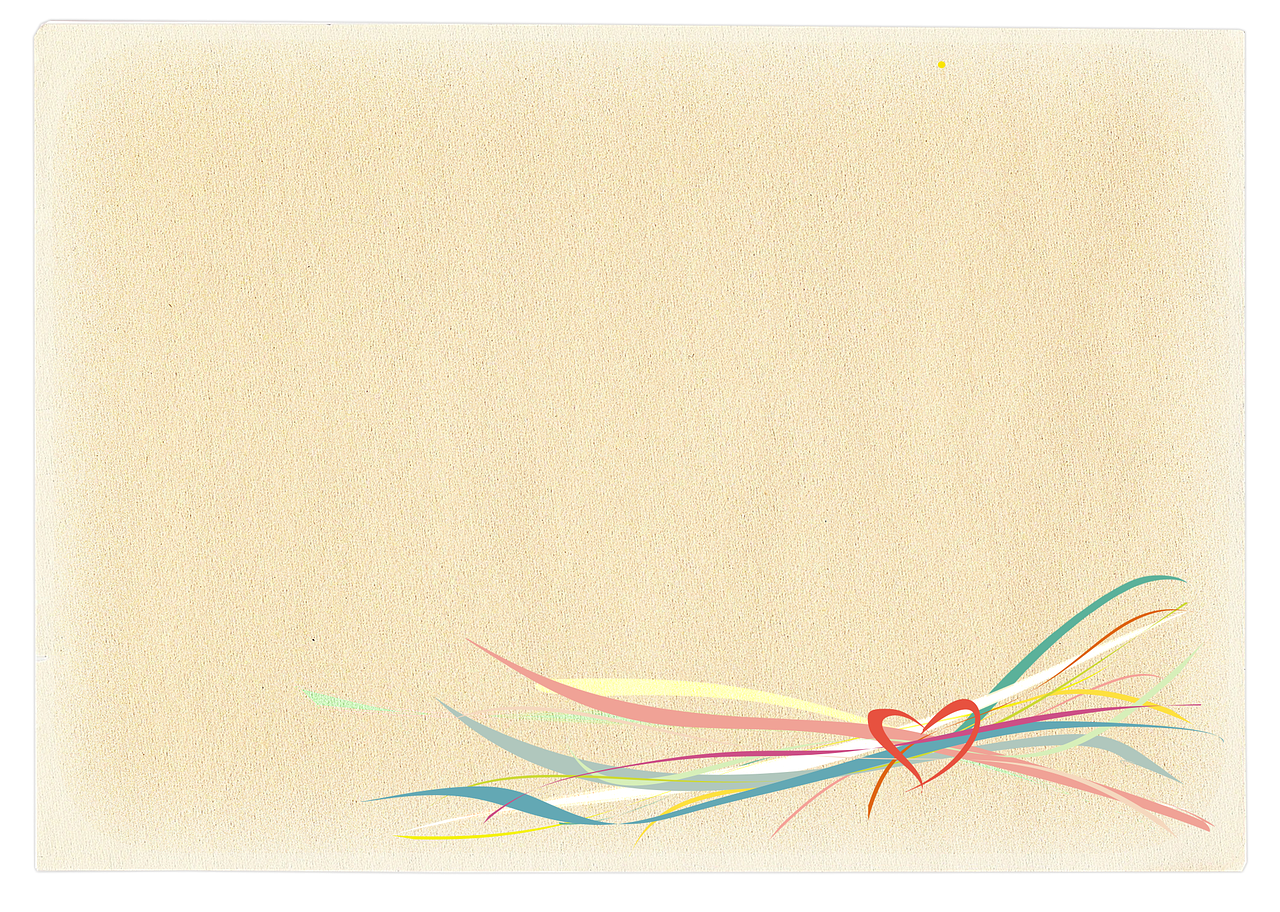 stationery  paper  the heart of free photo