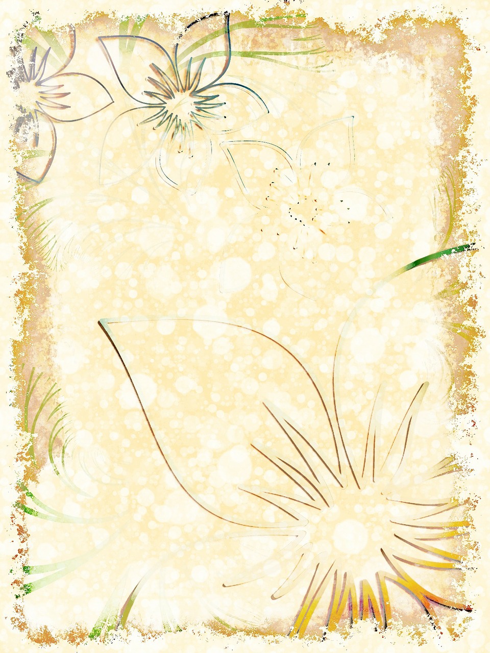 stationery flora paper free photo