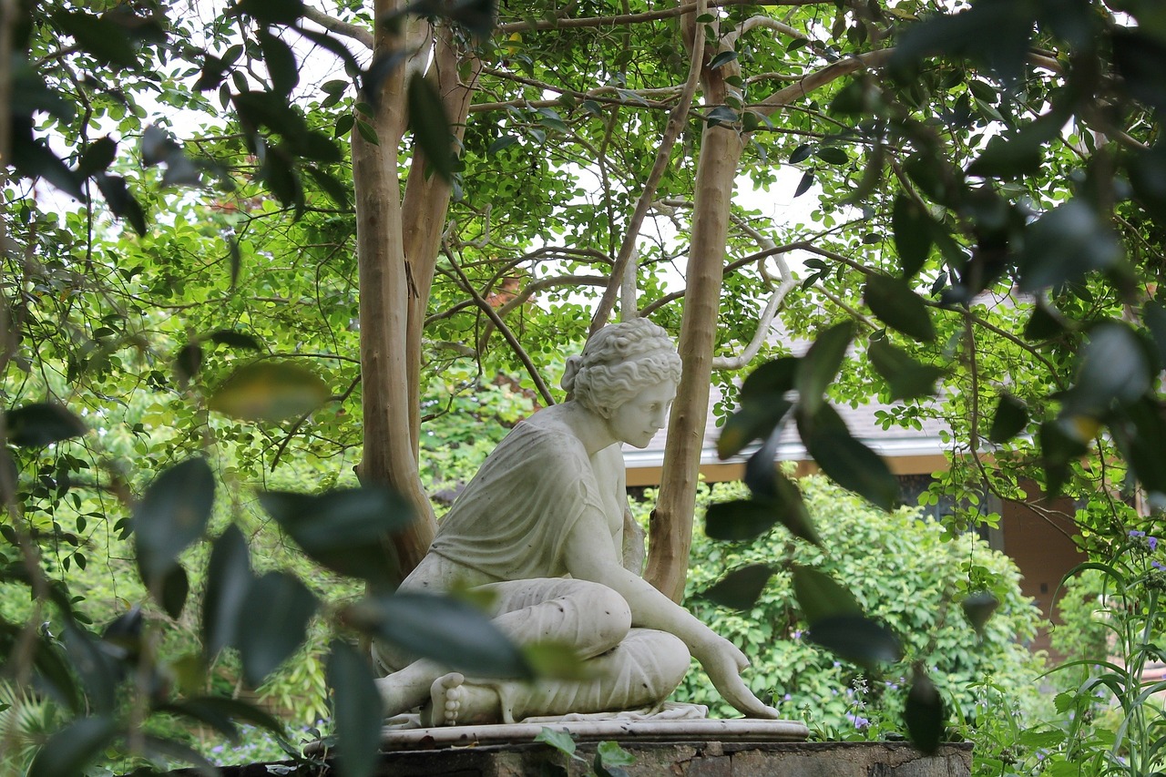 statue greek garden free photo