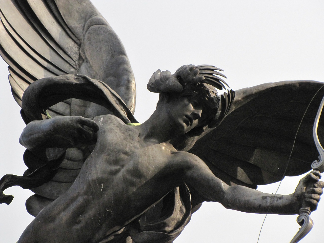 statue eros piccadilly free photo