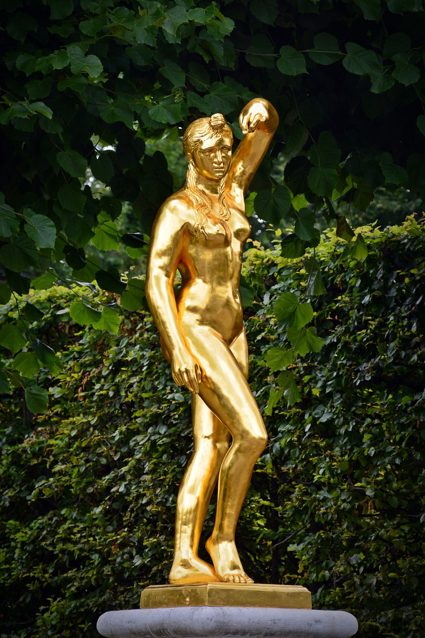 statue figure gold free photo