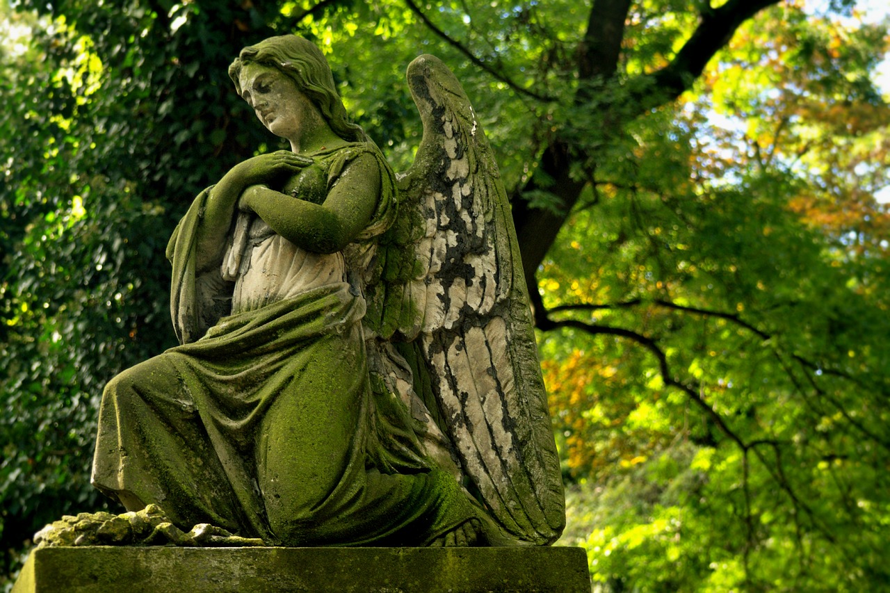 statue angel stone free photo