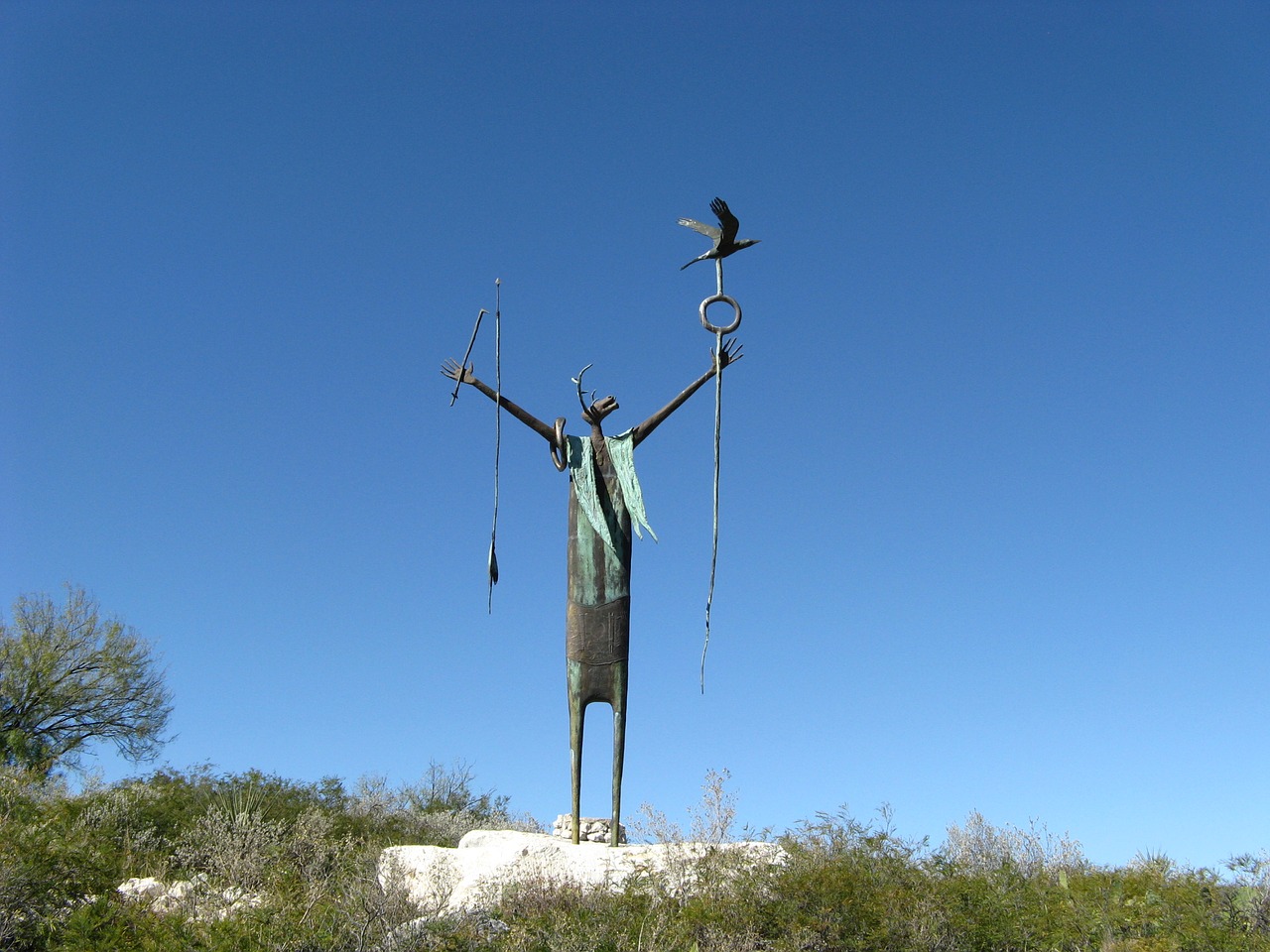 statue symbol seminole canyon state park free photo