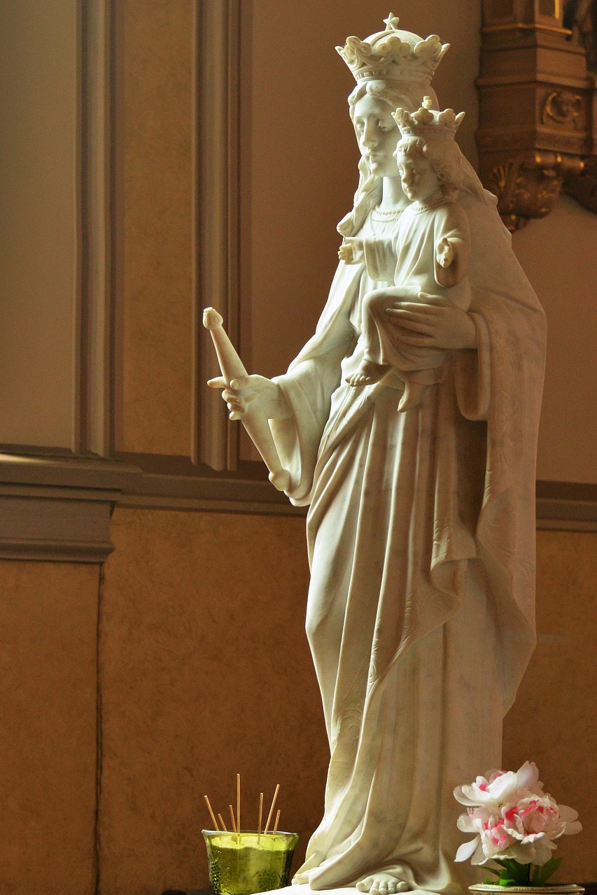 statue mary religious free photo