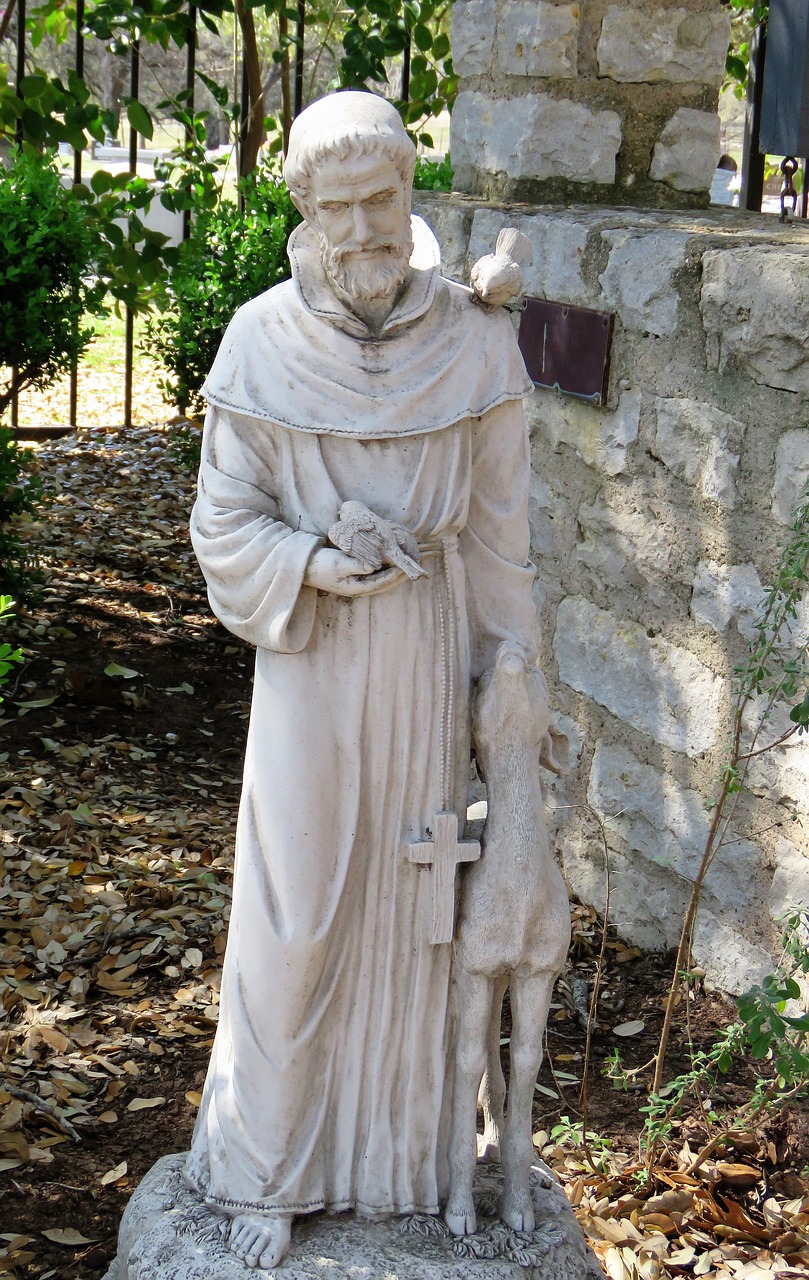 statue saint francis of assissi saint free photo