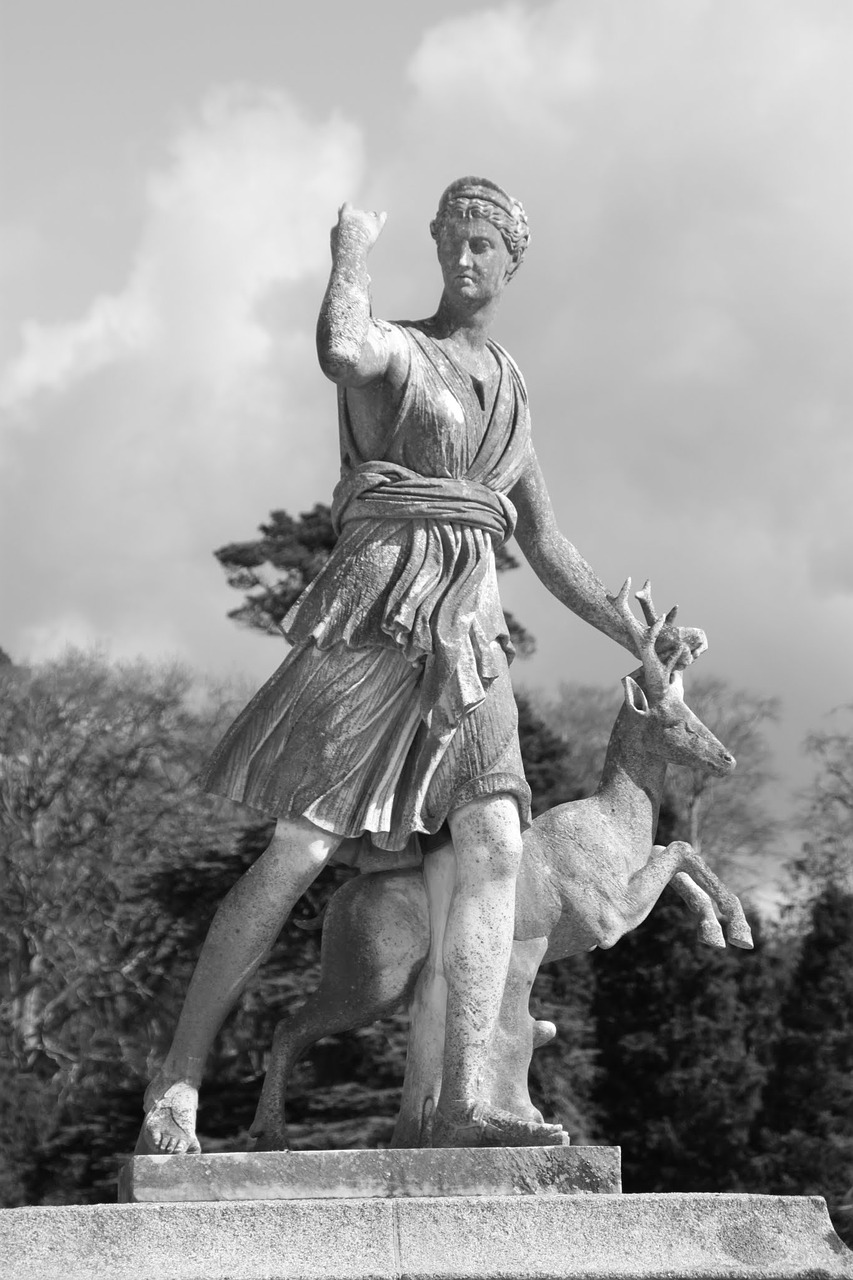 statue black and white ireland free photo