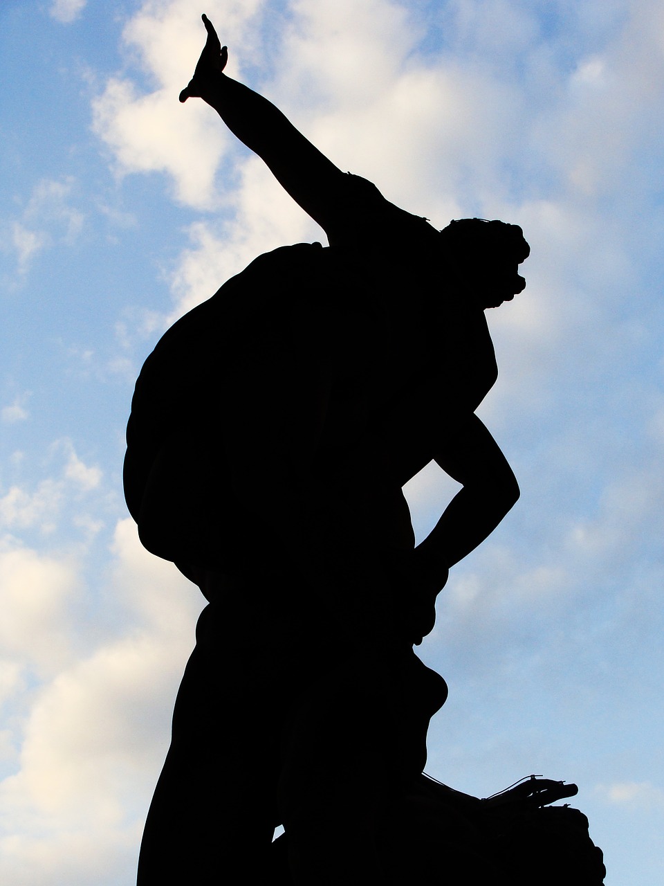 statue sculpture silhouette free photo