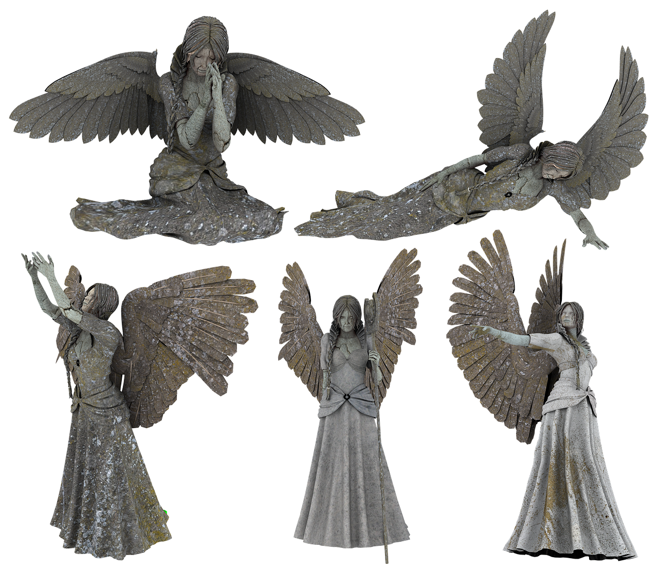 statue  woman  angel free photo