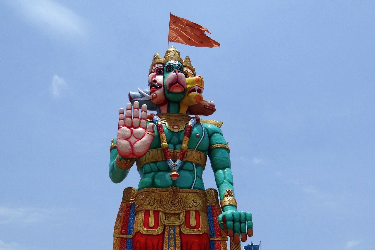statue temple hanuman free photo