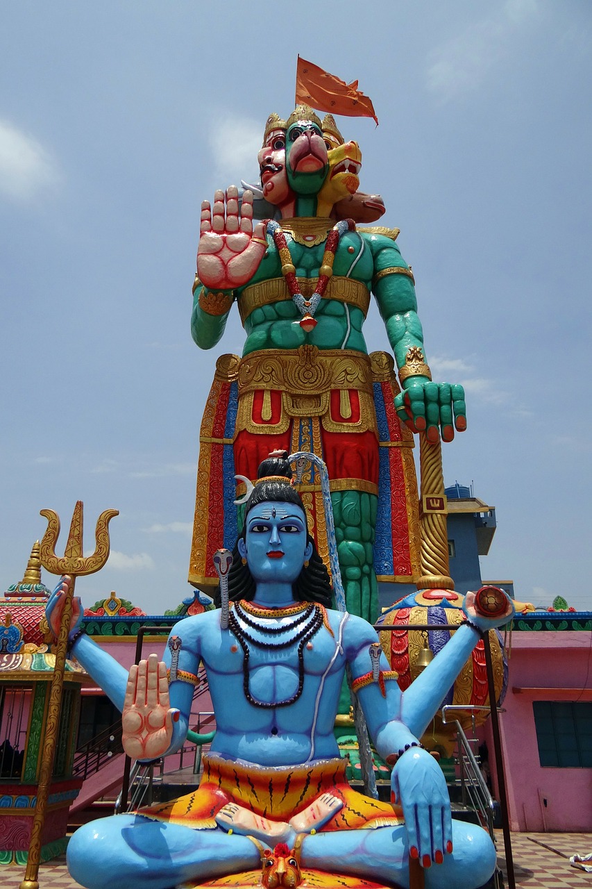 statue temple hanuman free photo