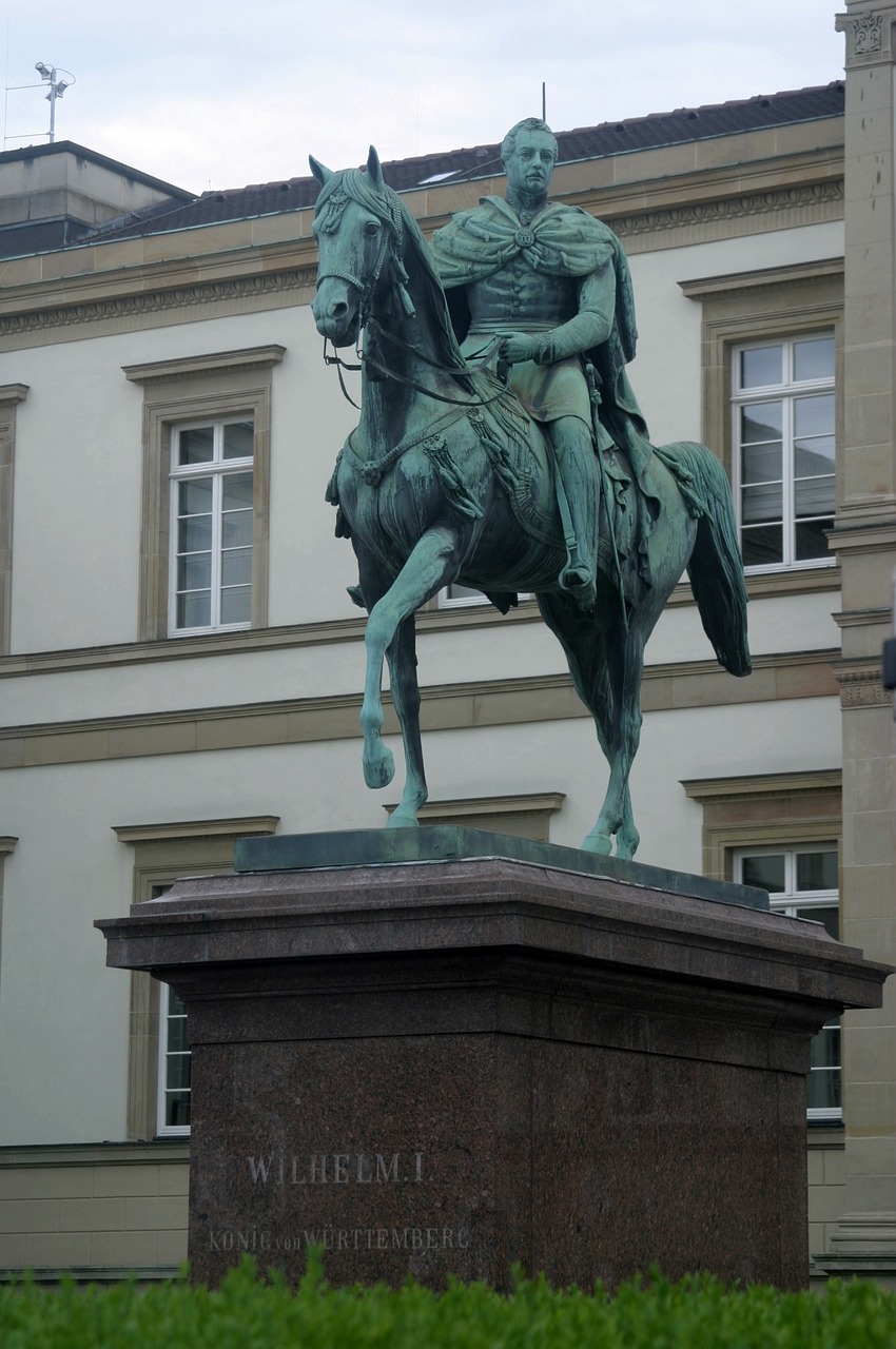 statue king wilhelm i equestrian statue free photo