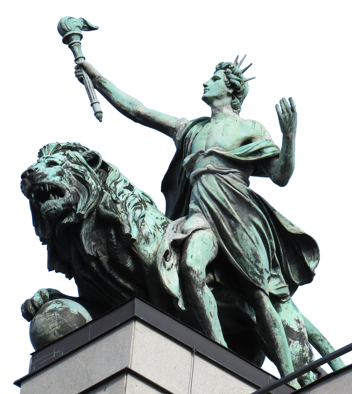 statue  ruler  lion free photo