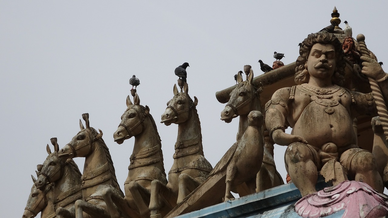 statue horses deities free photo