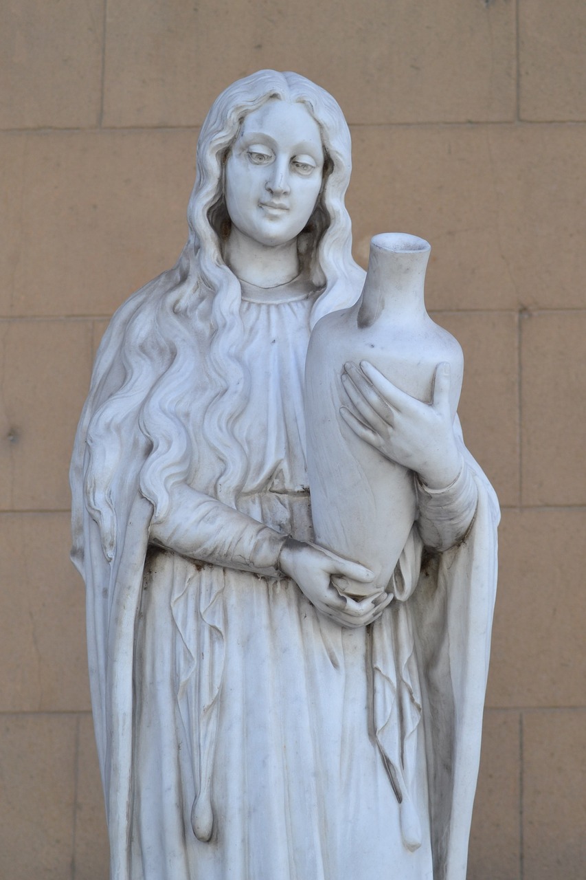 statue  woman  jug free photo