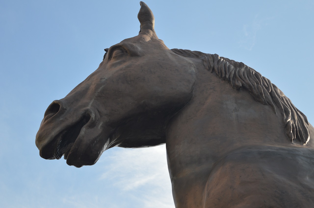 statue horse animal free photo