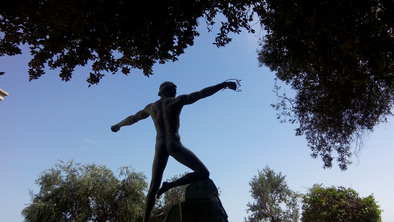 statue silhouette malta free photo