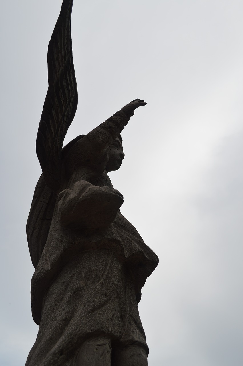 statue angel church free photo