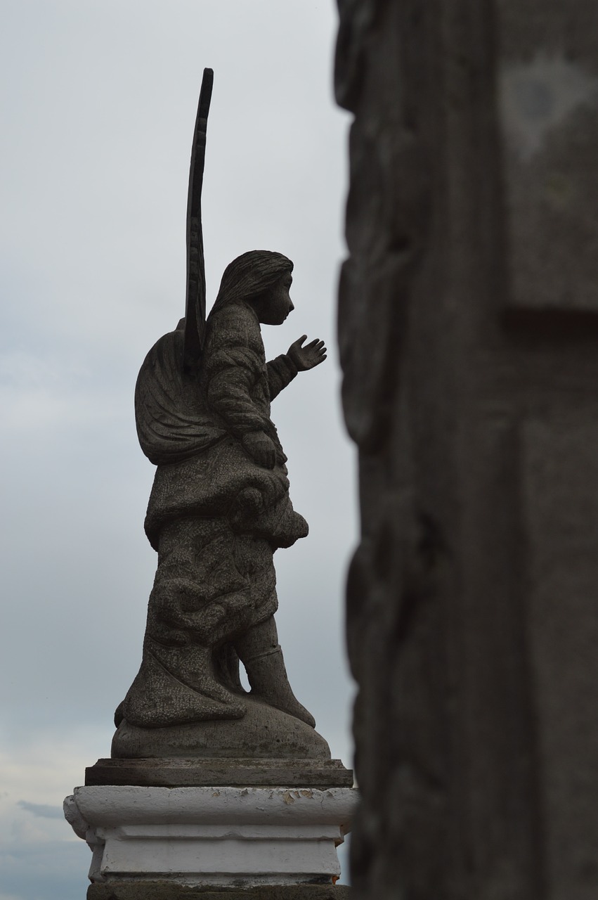 statue angel church free photo