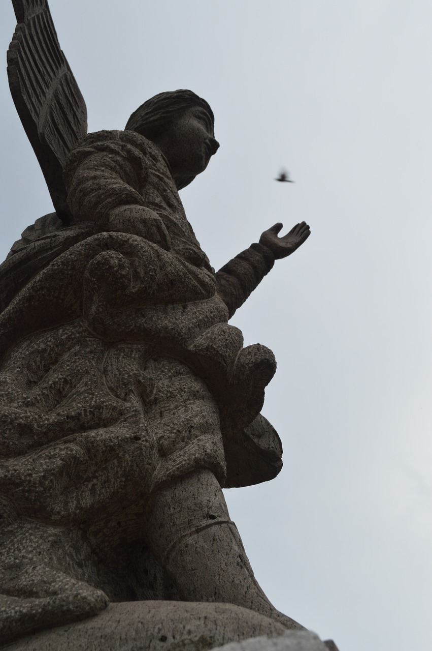 statue angel church free photo