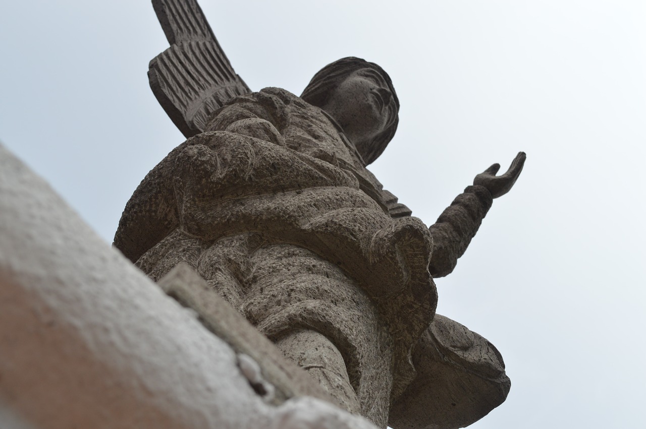 statue angel church free photo