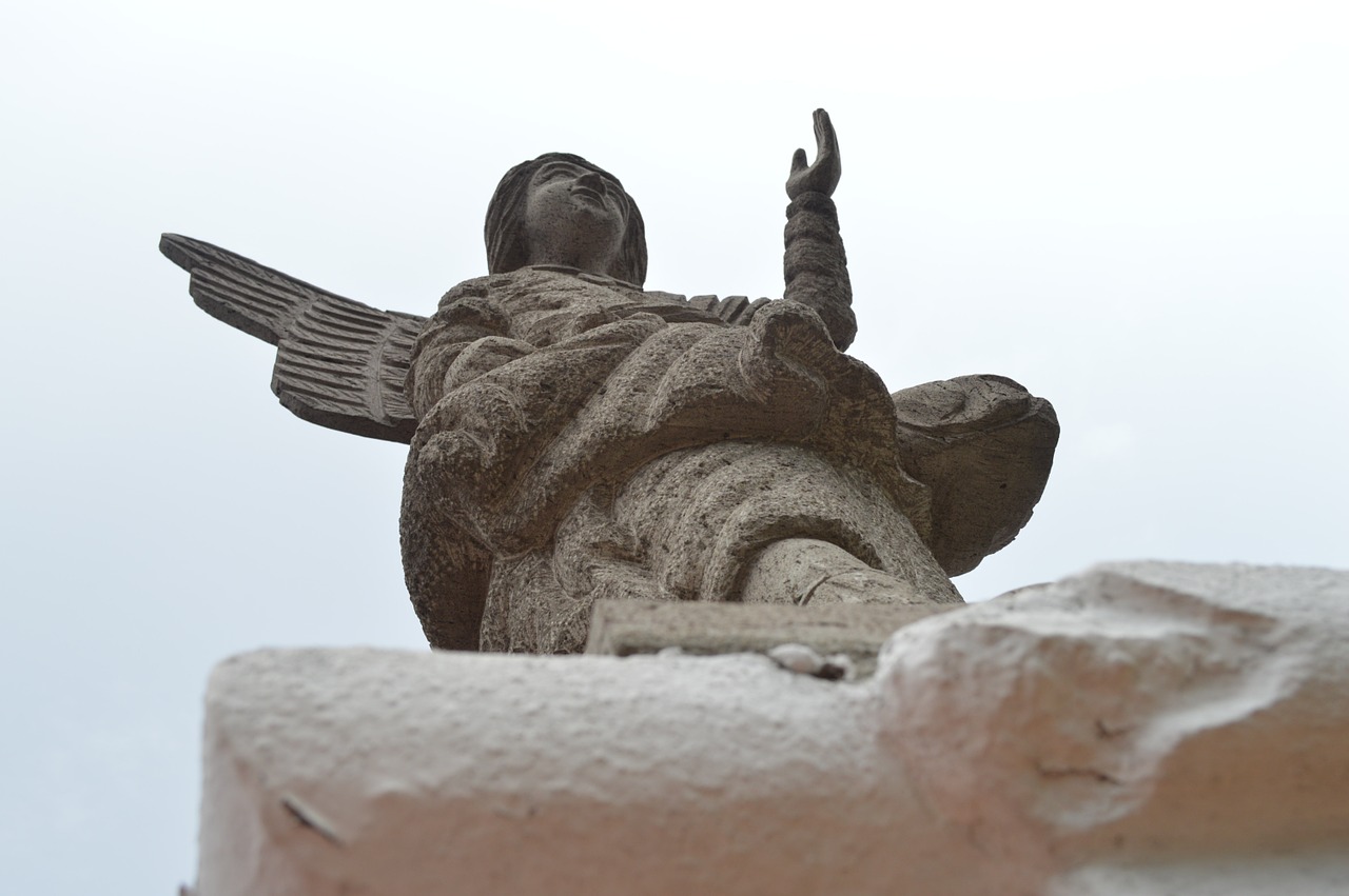 statue angel church free photo