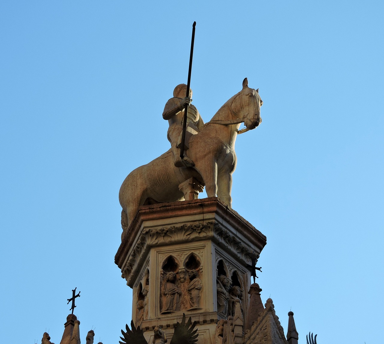 statue scala verona free photo