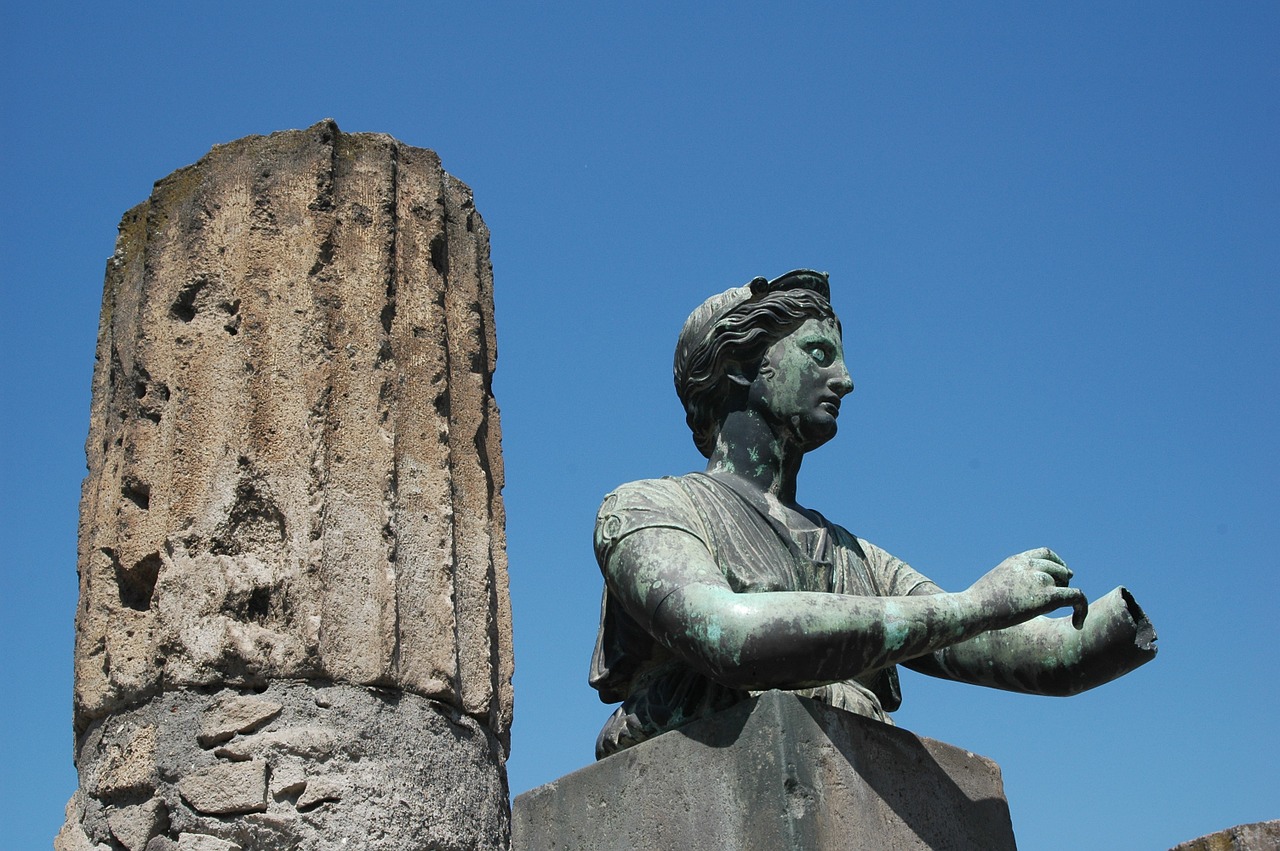 statue pompeii travel free photo