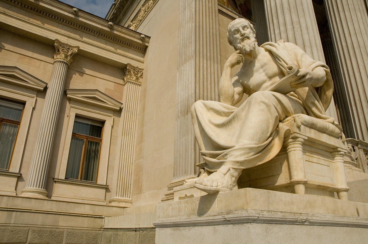 statue herodot sculpture free photo