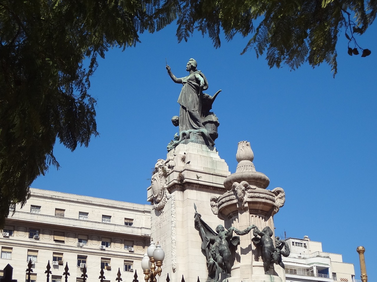 statue buenos aires monument free photo