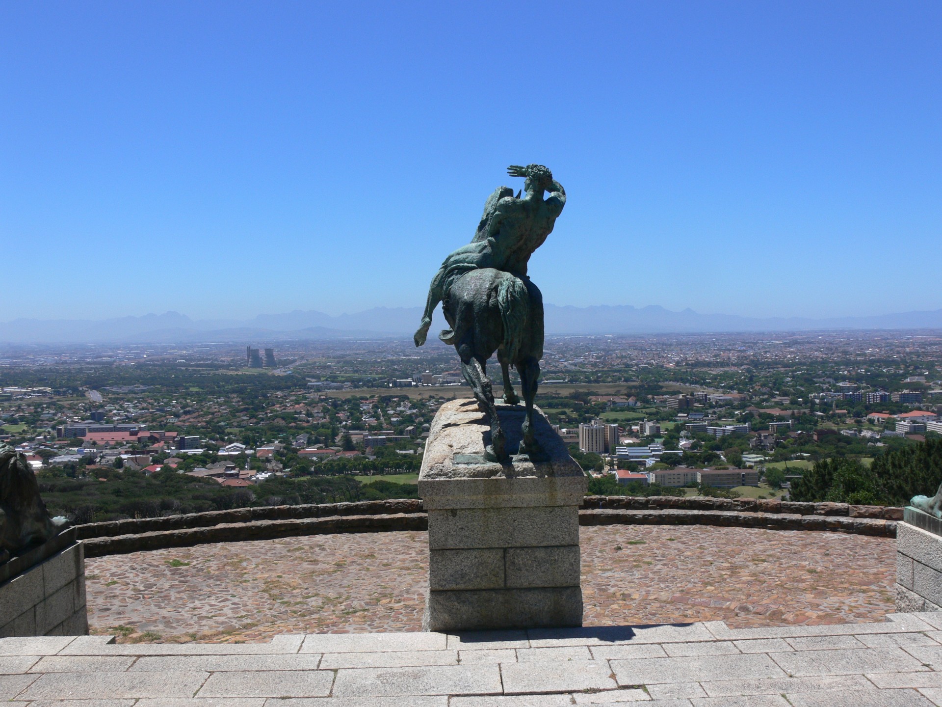 bronze statue cape town free photo