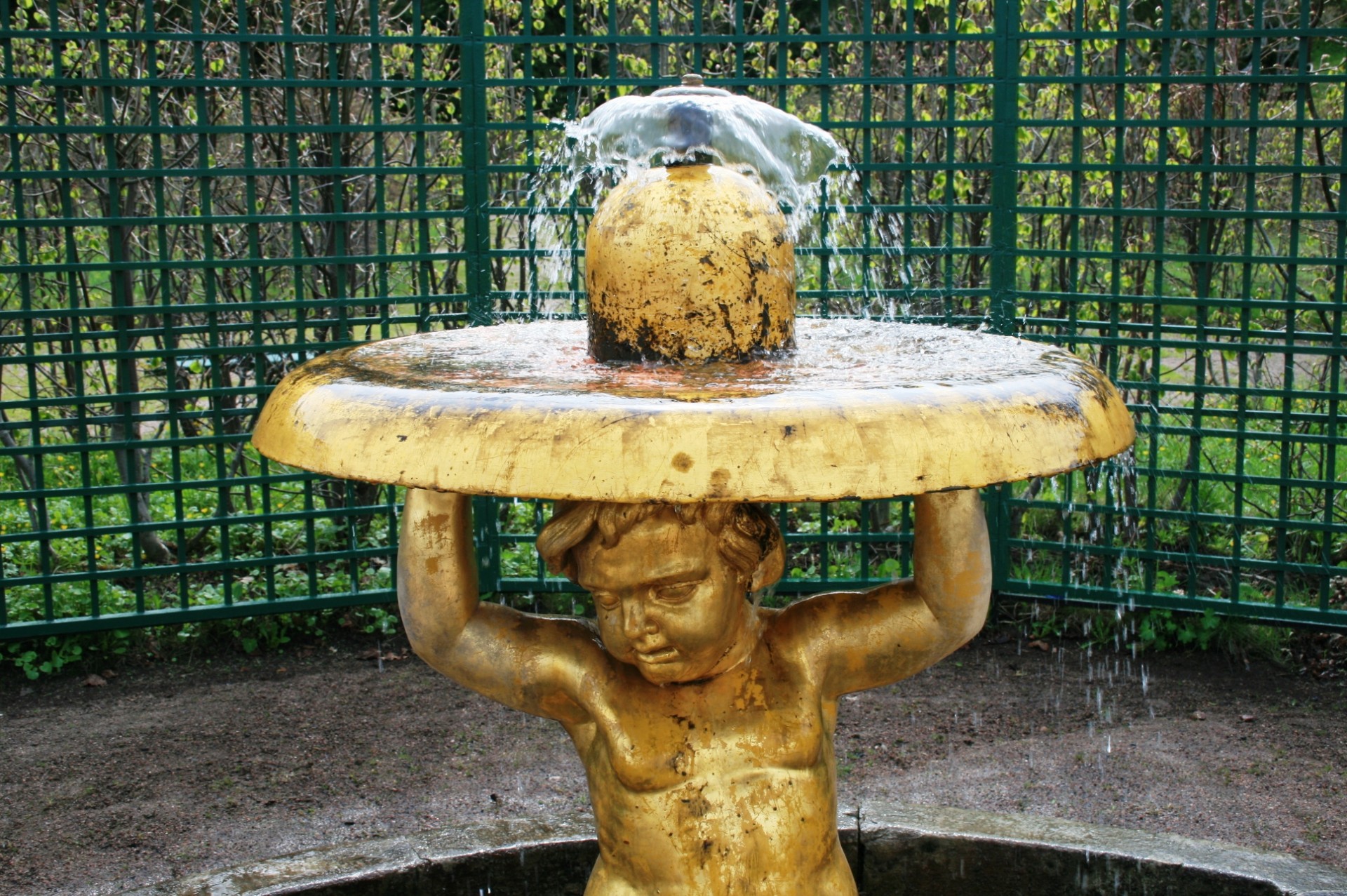 fountain water ball free photo
