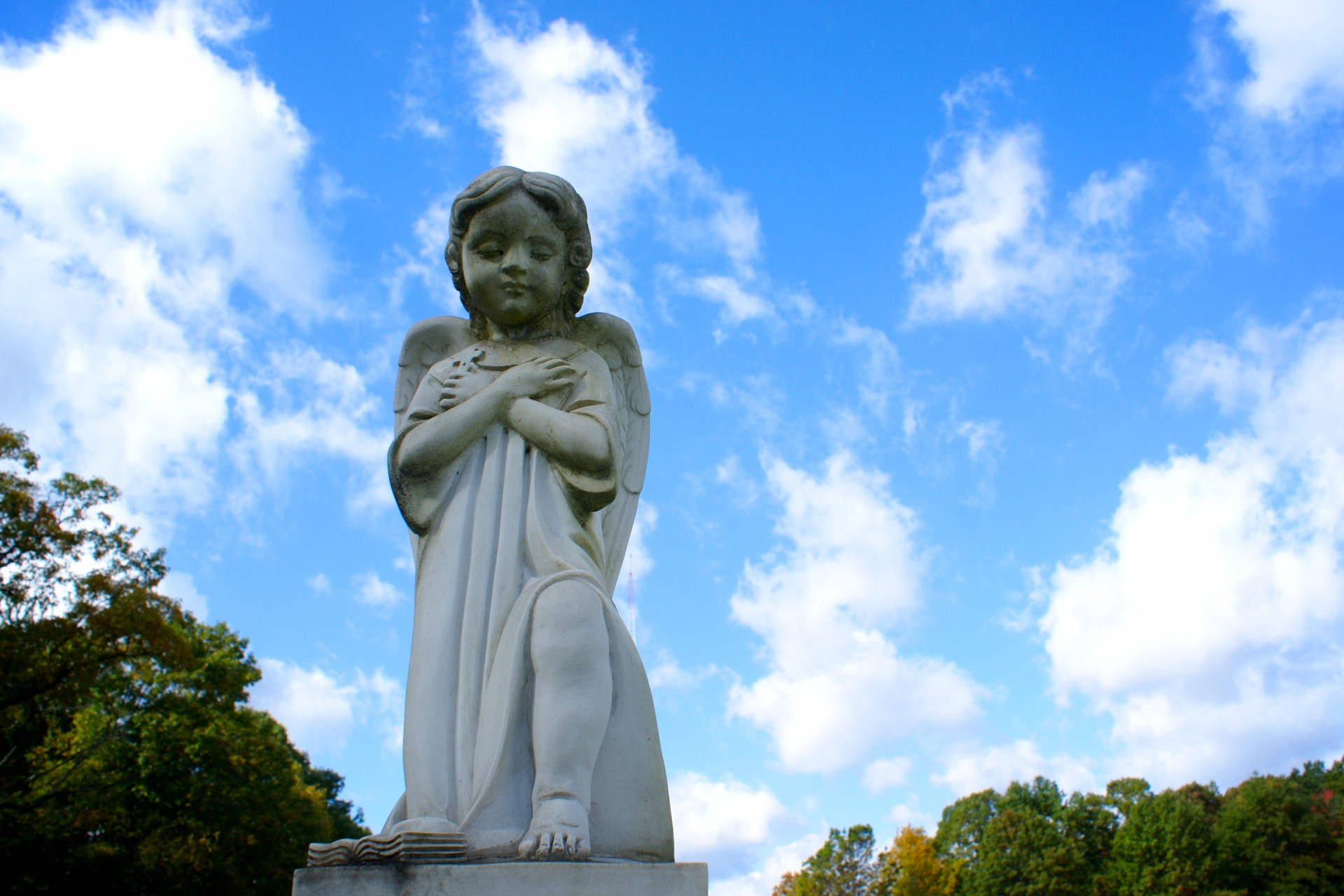 angel calm cemetery free photo