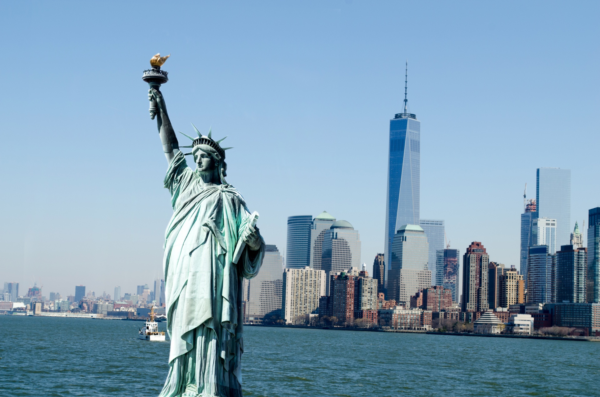 america blue buildings free photo