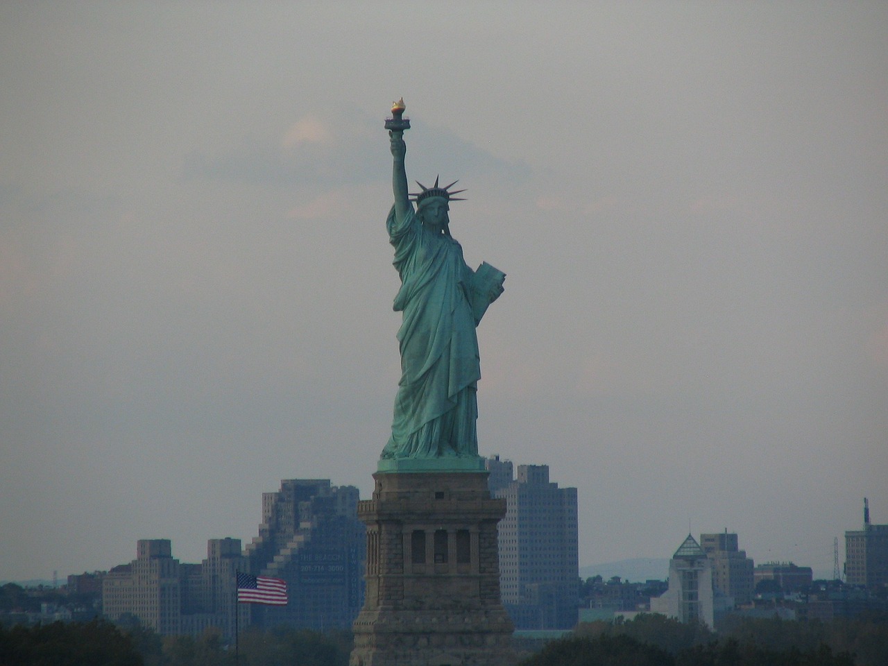 statue of liberty new york harbor harbor free photo