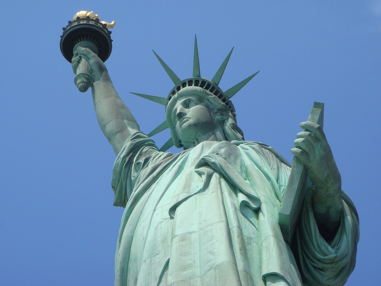 statue of liberty new york city america free photo