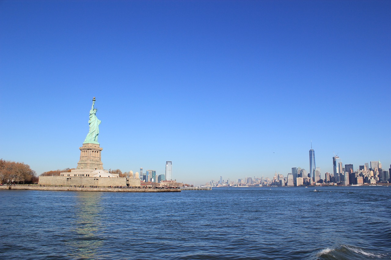 statue of liberty new york city manhattan free photo