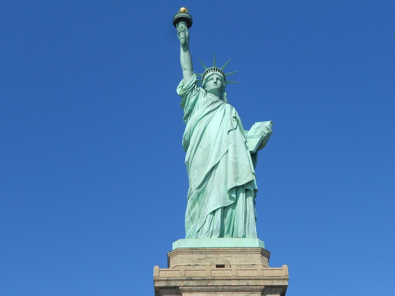 statue of liberty new york usa free photo