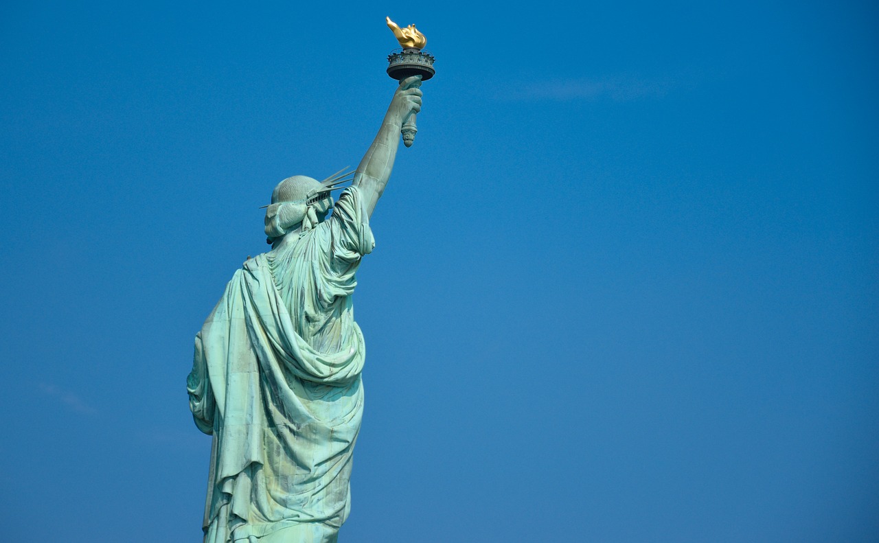 statue of liberty back new york free photo