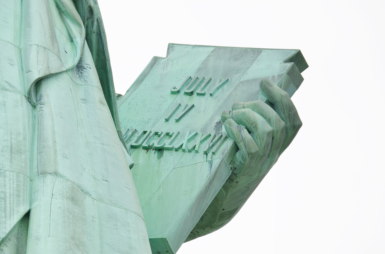 statue of liberty july 4th book free photo