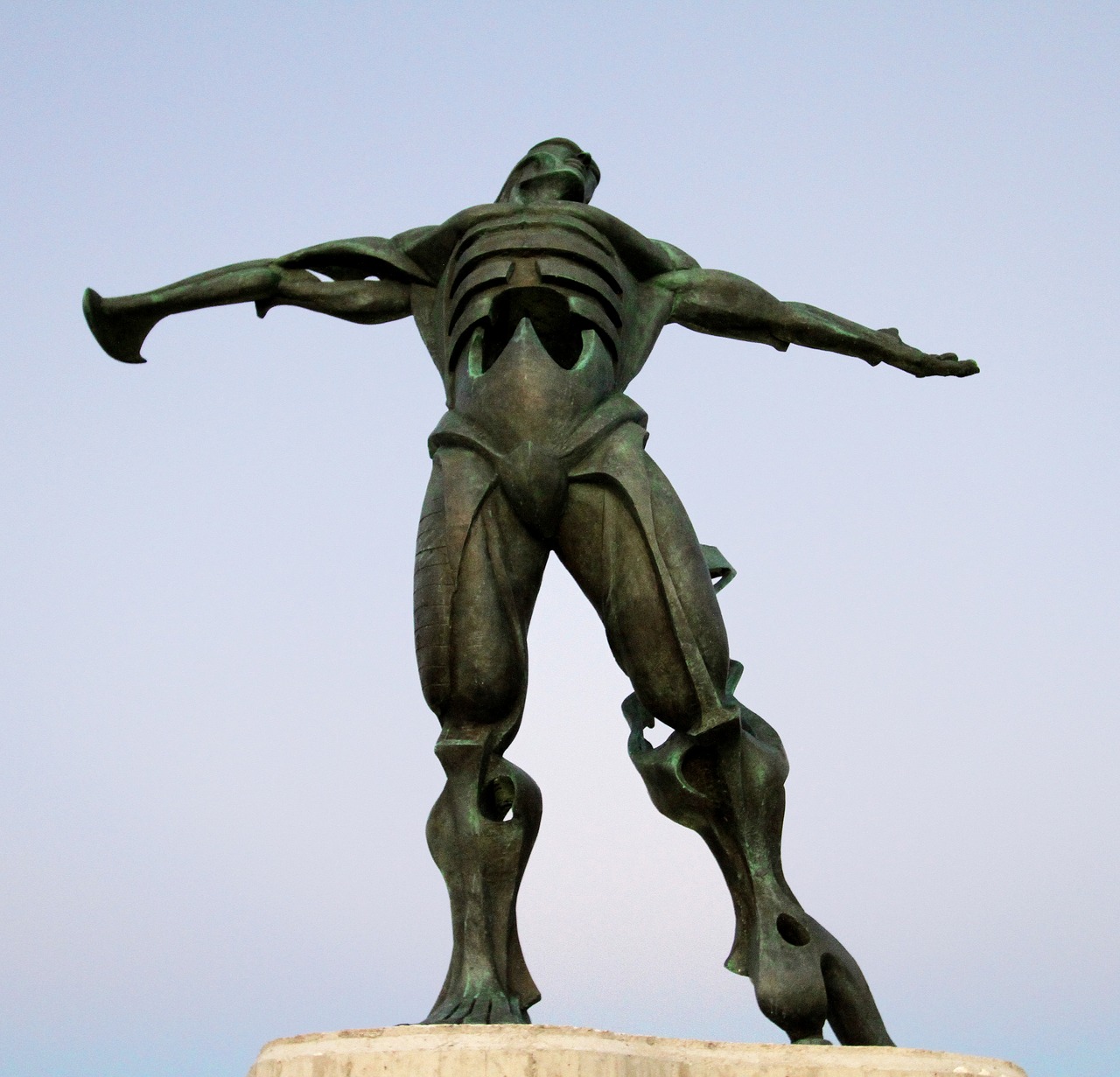 statue of the winds cantabria suances free photo