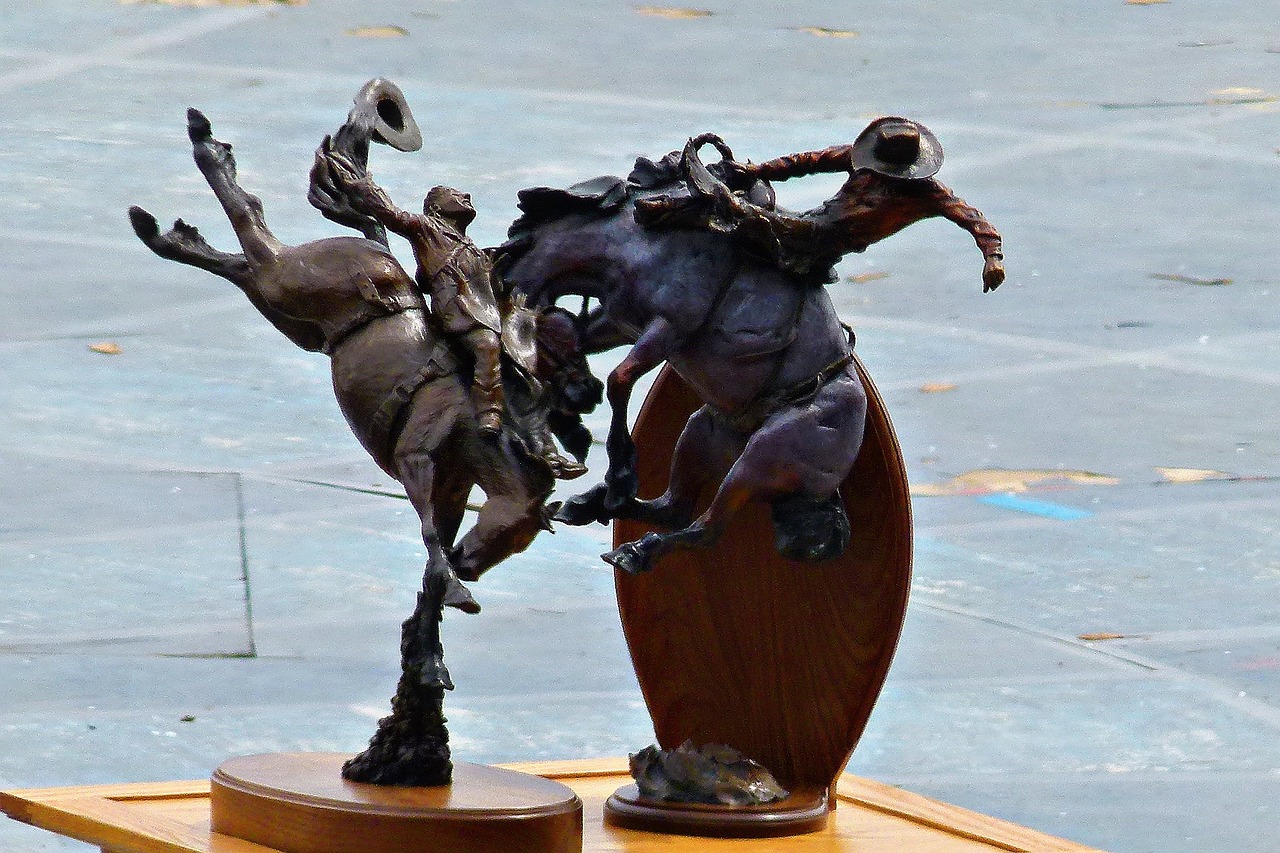 statues calgary stampede free photo