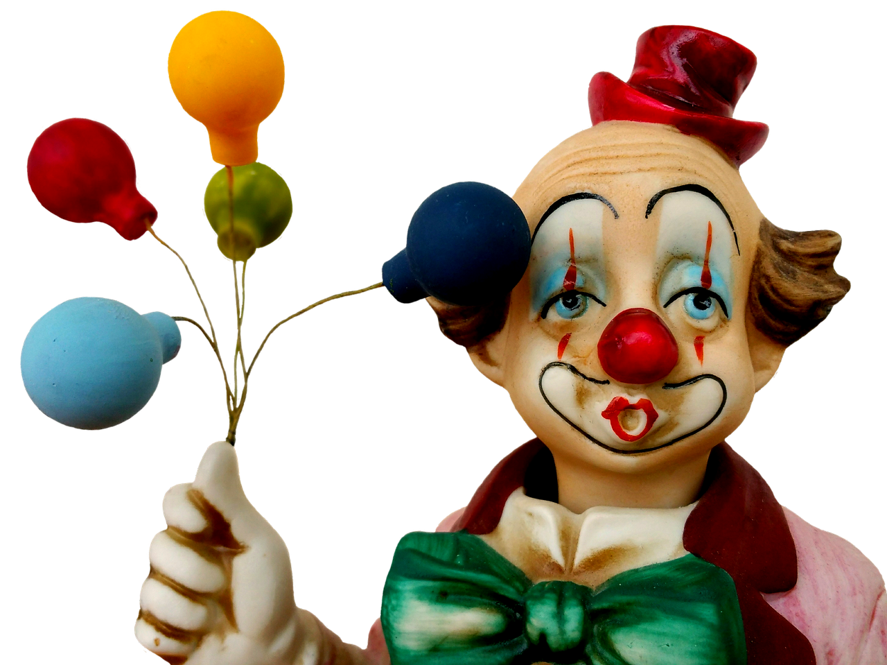 statuette clown ballons free photo