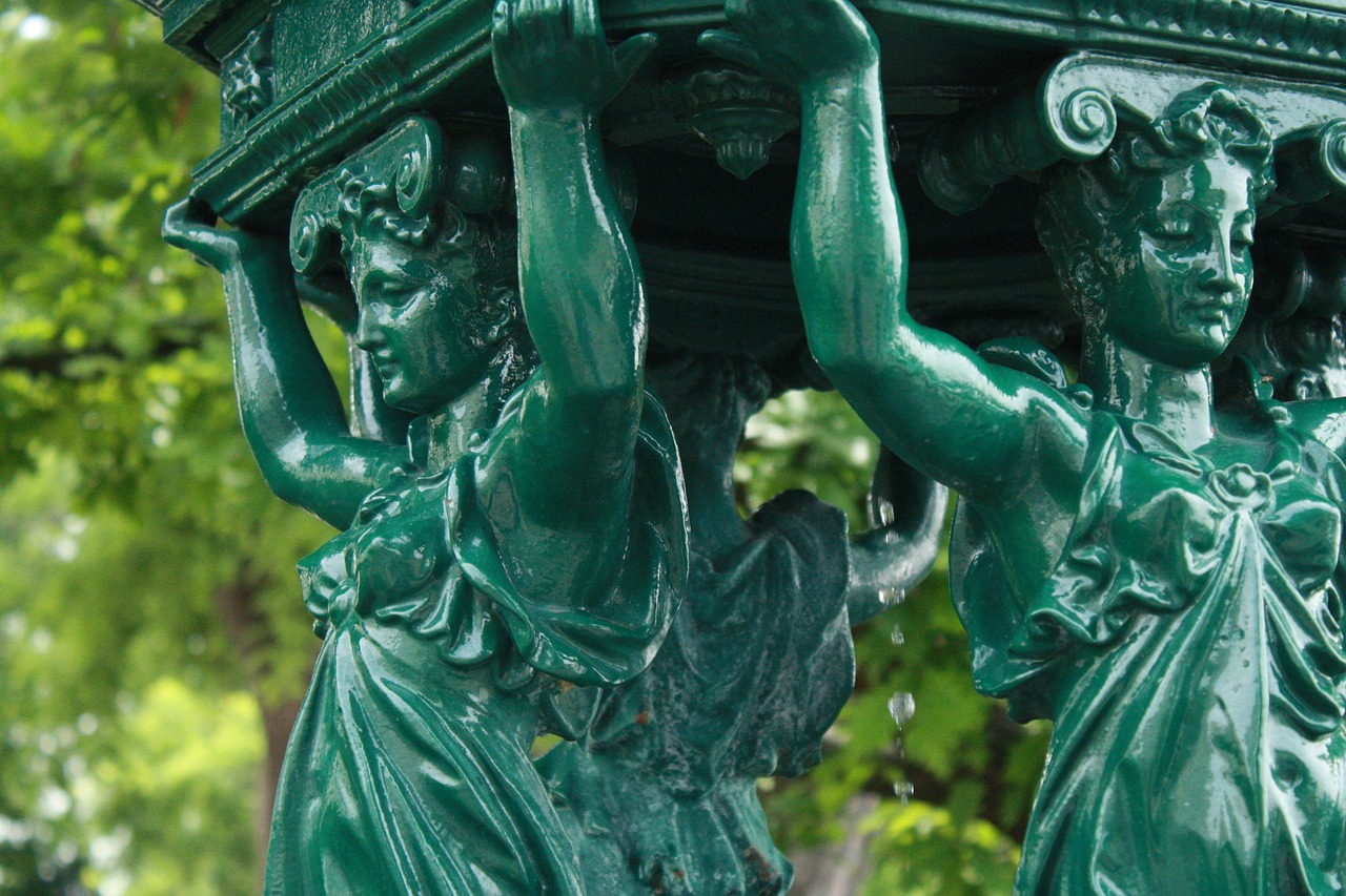 statute green french free photo