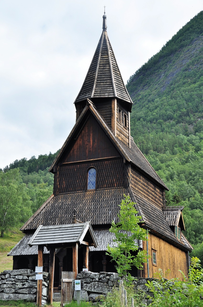 stave church norway places of interest free photo