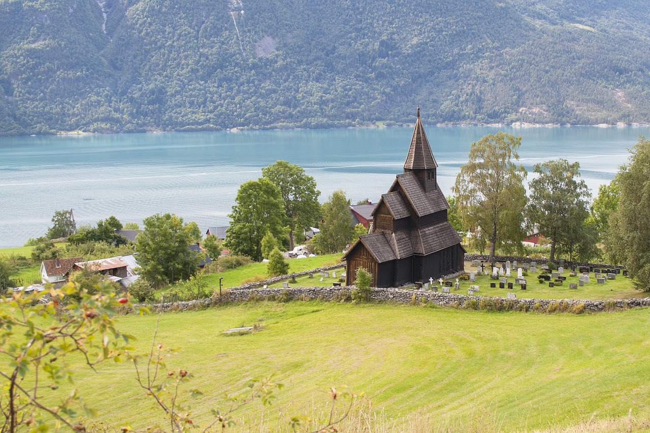 stave church norway church free photo