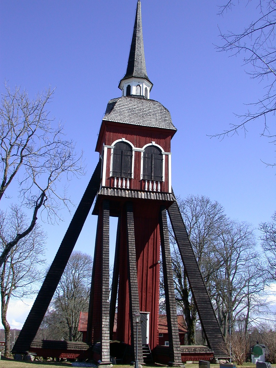 stave church sweden wooden church free photo